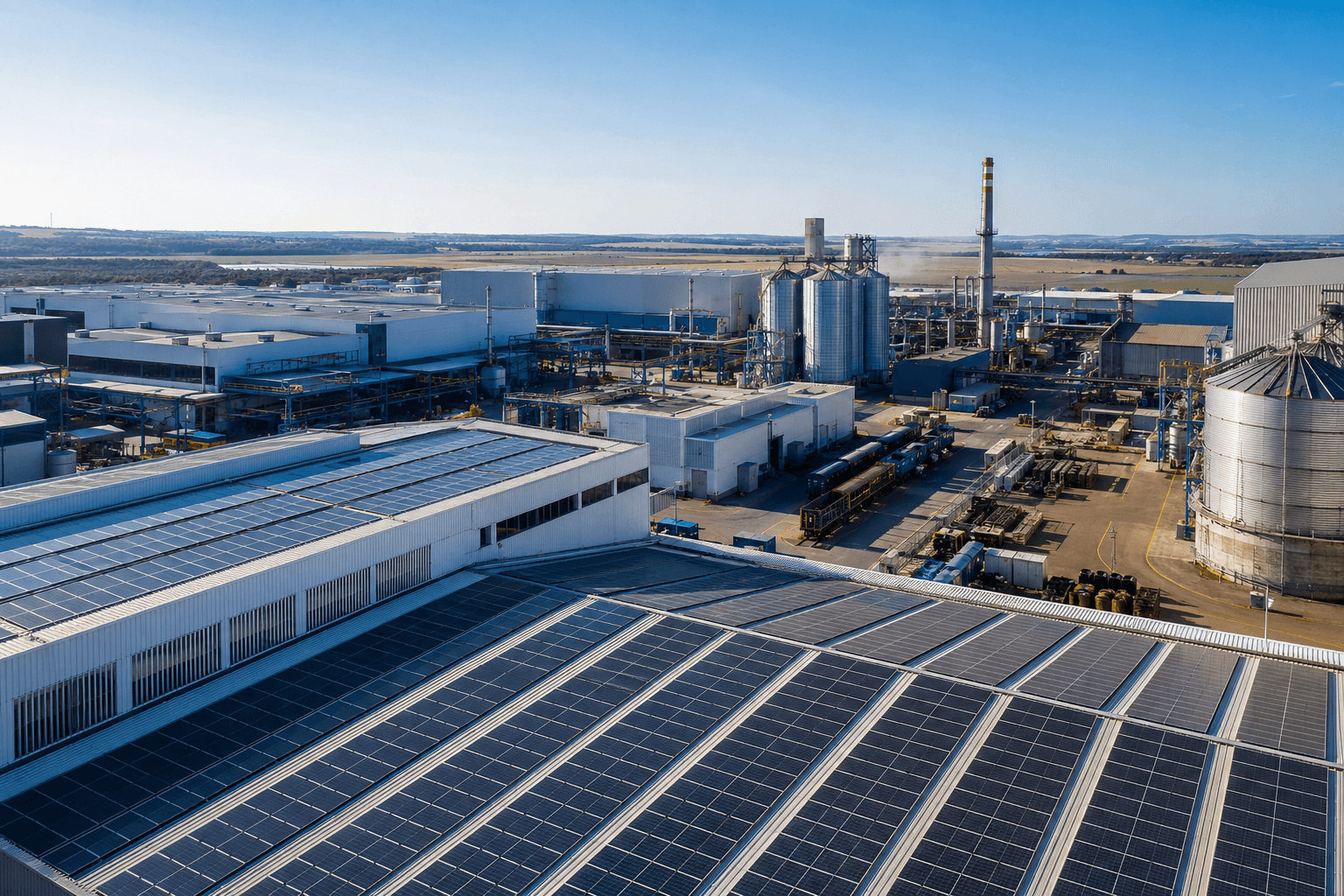 Energia solar para indústrias