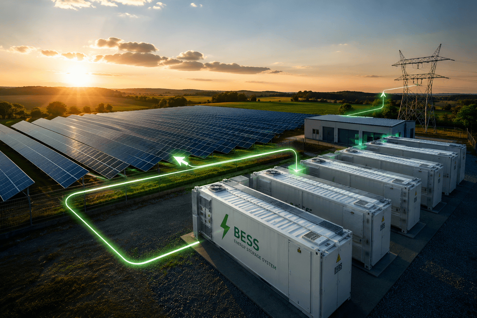 Energia solar integrada ao BESS